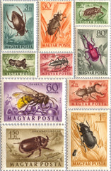 #C136-C145 Hungary - Beetles, Set of 10 (MNH)