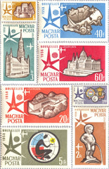 #C176-C183 Hungary - Universal and Intl. Exposition at Brussels, Perf. (MNH)