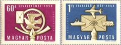 #C187-C188 Hungary - Letter Writing Week (MNH)