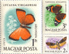 #C206-C208 Hungary - Moth-Butterfly Type of 1959 (MNH)