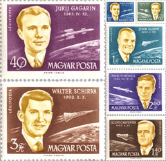 #C221-C227 Hungary - Astronauts (MNH)