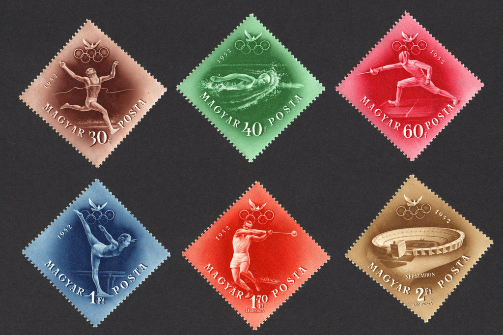 #1000-1003,C107-C108 Hungary - 1952 Olympic Games, Set of 6 (MNH)