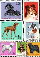 #1835-1841 Hungary - Dogs, Set of 7 (MNH)