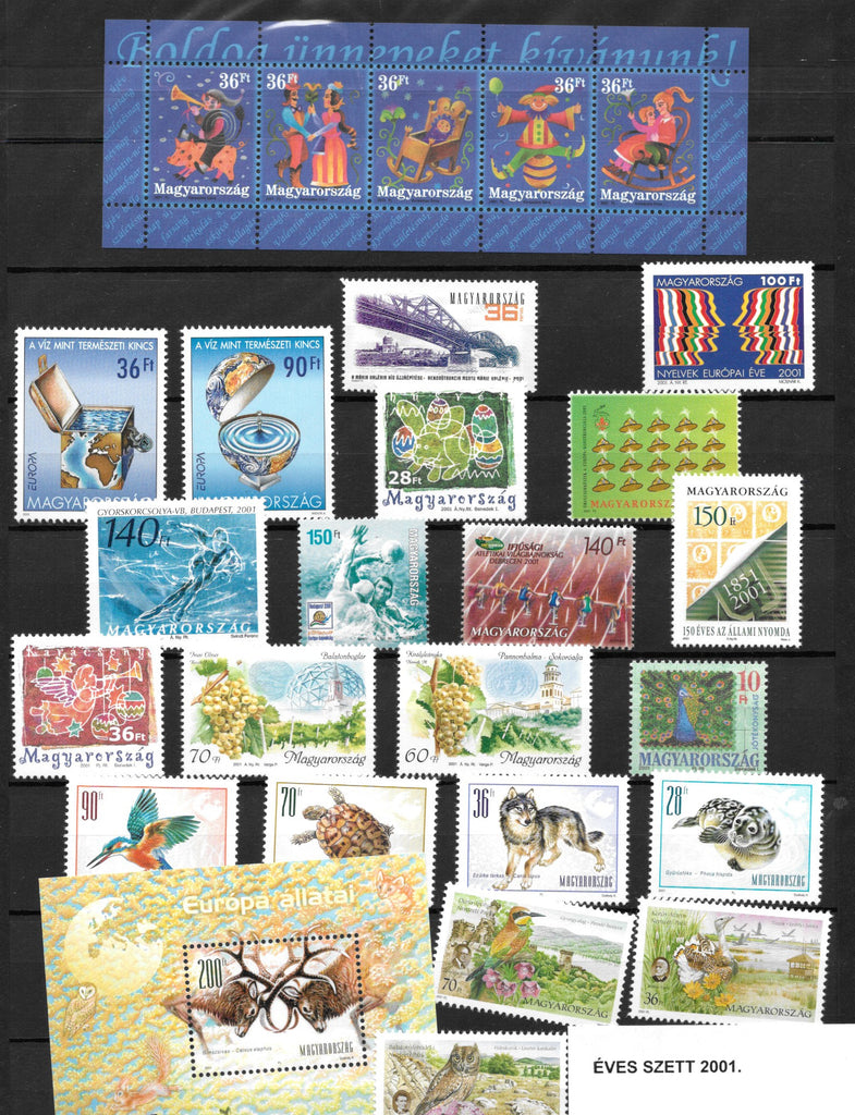 2001 Hungary Year Set (MNH)