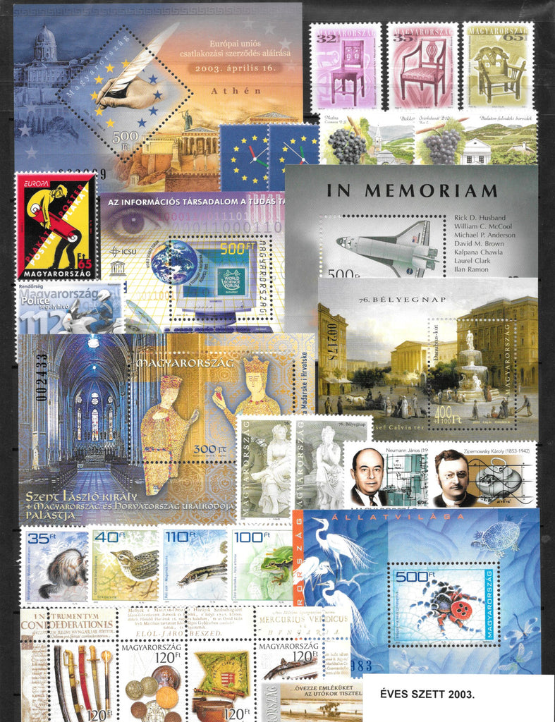 2003 Hungary Year Set (MNH)