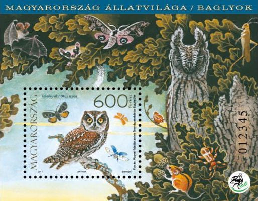 #4439 Hungary - Fauna of Hungary: Owls S/S (MNH)