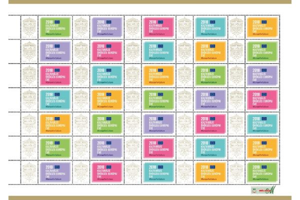 Hungary - 2018 My Own Stamp: European Year of Cultural Heritage, Full Sheet (MNH)