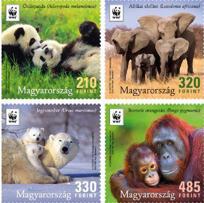 #4486-4489 Hungary - Worldwide Fund for Nature (WWF): Iconic Animals, Set of 4 (MNH)