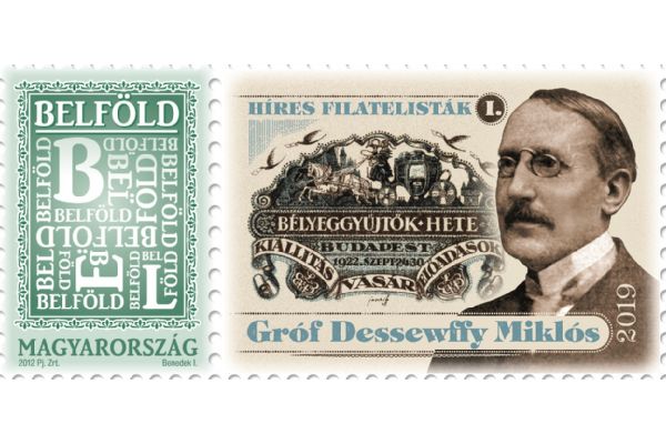Hungary - 2019 Eminent Philatelists I: Count Miklos Dessewffy, Single (MNH)