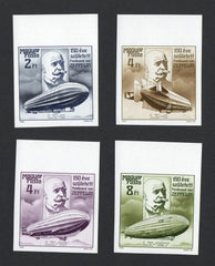 #3107-3110 Hungary - Zepplin, Imperf., Set of 4 (MNH)