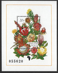 #3236 Hungary - Flowers of the Continents, Africa S/S (MNH)