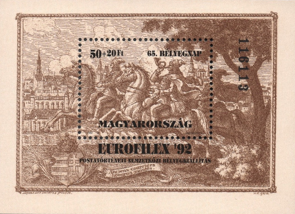 #3364 Hungary - Europhilex '92 S/S (MNH)