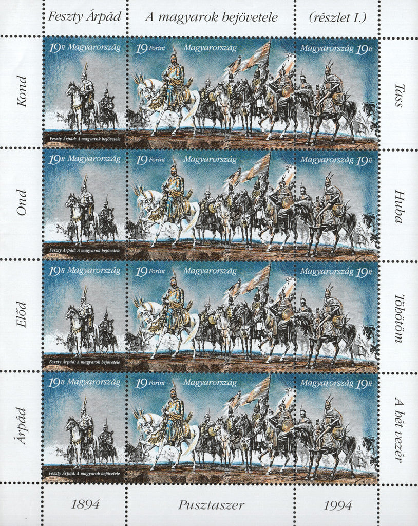 #3436a Hungary - Creation of Magyar Hungary, 1100th Anniv. M/S (MNH)