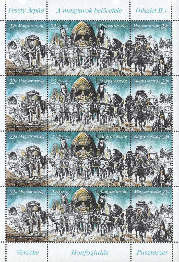 #3439a Hungary - Creation of Magyar Hungary, 1100th Anniv. M/S (MNH)