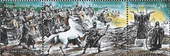 #3442a Hungary - Creation of Magyar Hungary, 1100th Anniv., Strip of 3 (MNH)