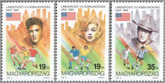 #3447-3449 Hungary - 1994 World Cup Soccer Championships, US (MNH)