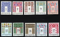 #3459-3478 Hungary - Folk Designs, Set of 22 (MNH)