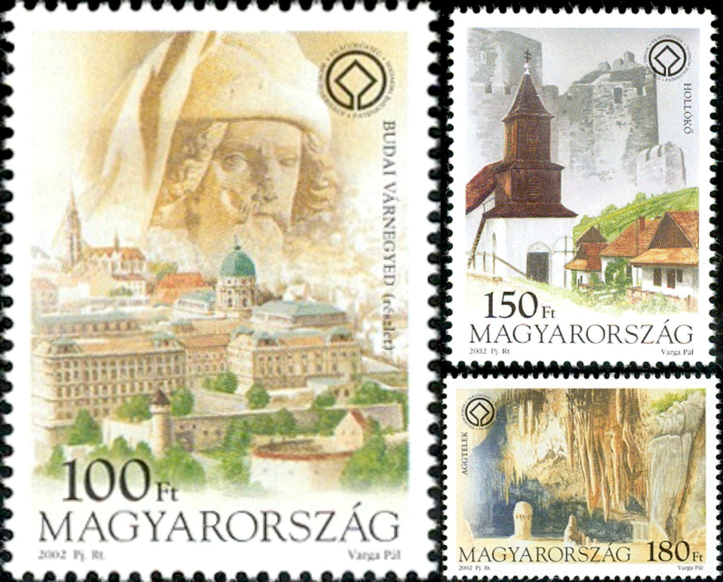 #3809-3811 Hungary - UNESCO World Heritage Sites, Set of 3 (MNH)