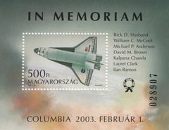 #3837 Hungary - Space Shuttle Columbia S/S (MNH)