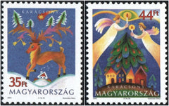 #3866-3867 Hungary - 2003 Christmas, Set of 2 (MNH)