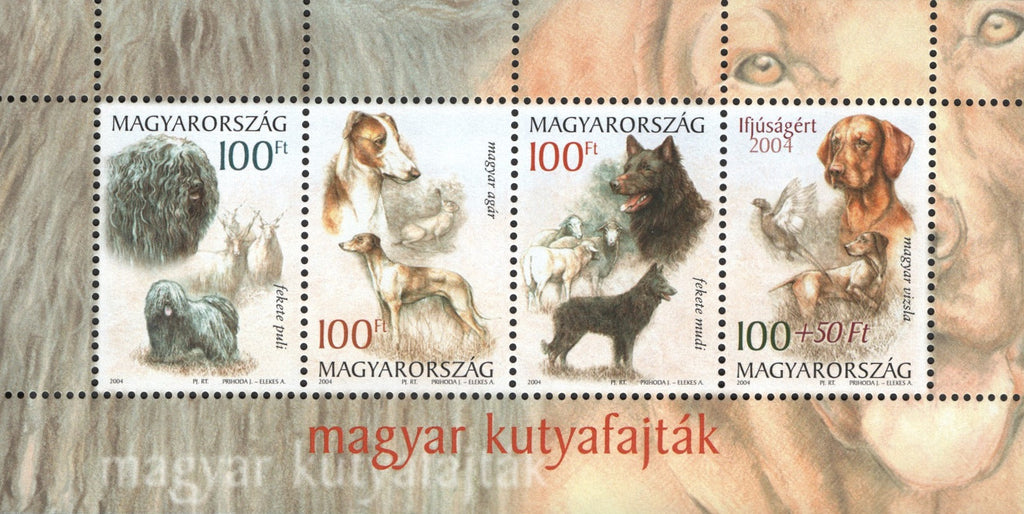 #3874 Hungary - Dogs S/S (MNH)