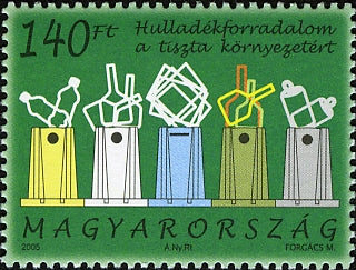 #3950 Hungary - Trash Recycling (MNH)