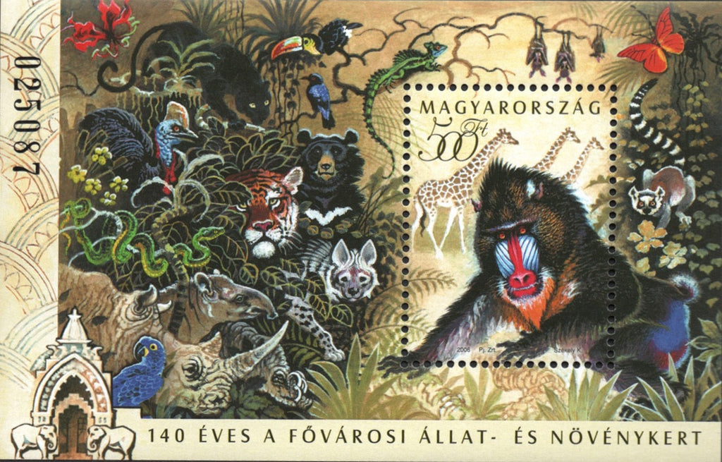 #4002 Hungary - 2006 Budapest Zoo, 140th Anniv. S/S (MNH)