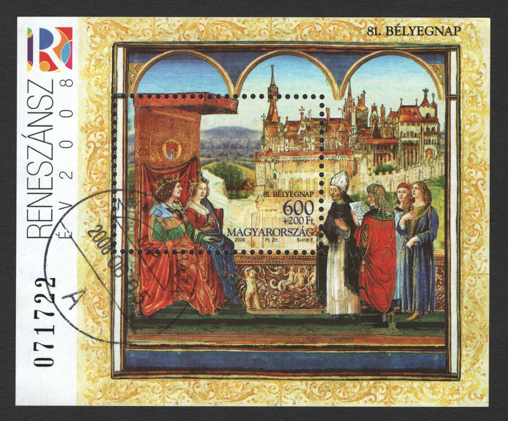 #4058 Hungary - 2008 Stamp Day S/S (Used)