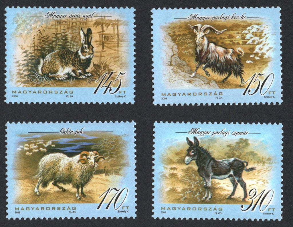 #4067-4070 Hungary - Indigenous Animals, Set of 4 (MNH)