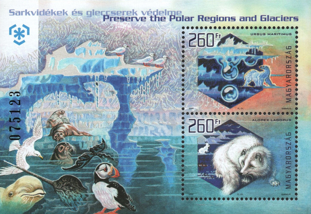 #4117 Hungary - Preservation of Polar Regions and Glaciers S/S (MNH)
