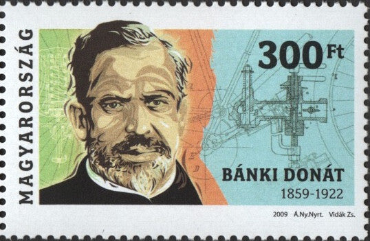 #4128 Hungary - Donát Bánki, Inventor of the Carburetor (MNH)
