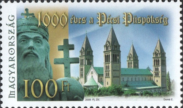 #4133 Hungary - Bishopric of Pécs, 1000th Anniv. (MNH)