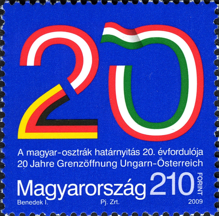 #4136 Hungary - Opening of Border Between Austria and Hungary (MNH)