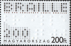 #4138 Hungary - Louis Braille, Educator of the Blind (MNH)