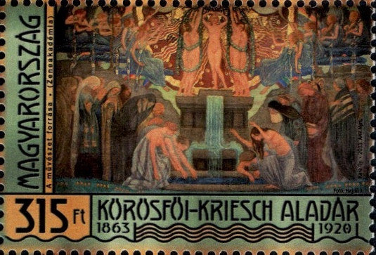 #4296 Hungary - The Source of Art, by Aladar Korosfoi-Kriesch (MNH)