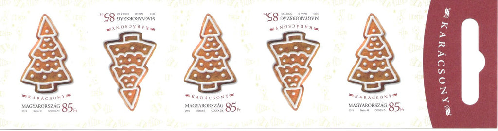 #4300a Hungary - 2013 Christmas, Booklet Pane of 5 (MNH)