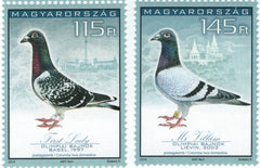 #4338-4339 Hungary - 34th Racing Pigeon Olympiad, Budapest (MNH)
