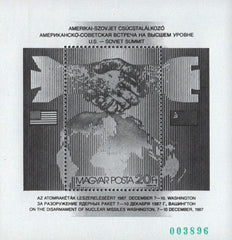 #3101 Hungary - (Ajándék) U.S. Soviet Summit S/S (MNH)