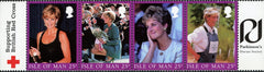 #793 Isle of Man - 1998 Diana, Princess of Wales, Strip of 4 (MNH)