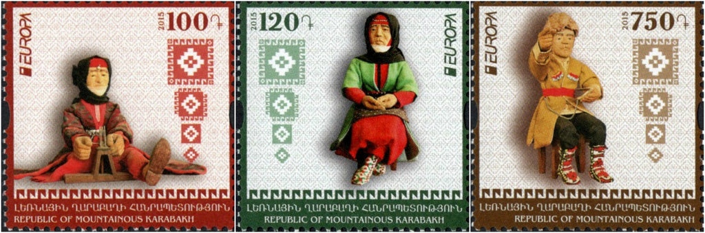 Karabakh - 2015 Europa: Old Toys, Set of 3 (MNH)