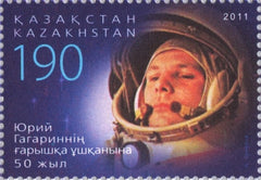 #638 Kazakhstan - First Man in Space, 50th Anniv. (MNH)