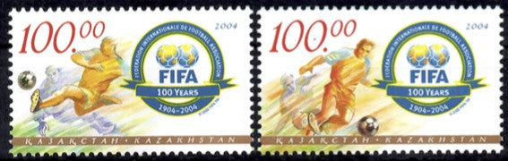 #458-459 Kazakhstan - FIFA, Cent. (MNH)