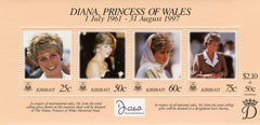 #720 Kiribati - 1998 Diana, Princess of Wales, Sheet of 4 (MNH)