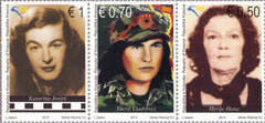 #238 Kosovo - Famous Women, Strip of 3 (MNH)