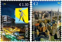 #332-333 Kosovo - Buildings in Ferizaj (MNH)
