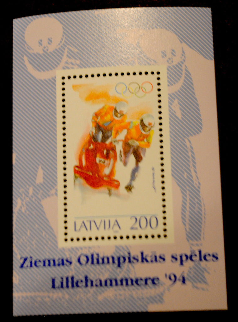 #360 Latvia - Winter Olympics S/S (MNH)