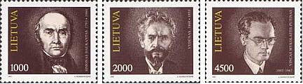 #446-448 Lithuania - Famous Lithuanians (MNH)