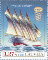 Latvia - 2020 XIX Century Historical Ships (MNH)
