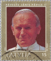 #352 Latvia - Pope John Paul II (Used)