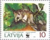 #381-384 Latvia - World Wildlife Fund: Dormouse (MNH)